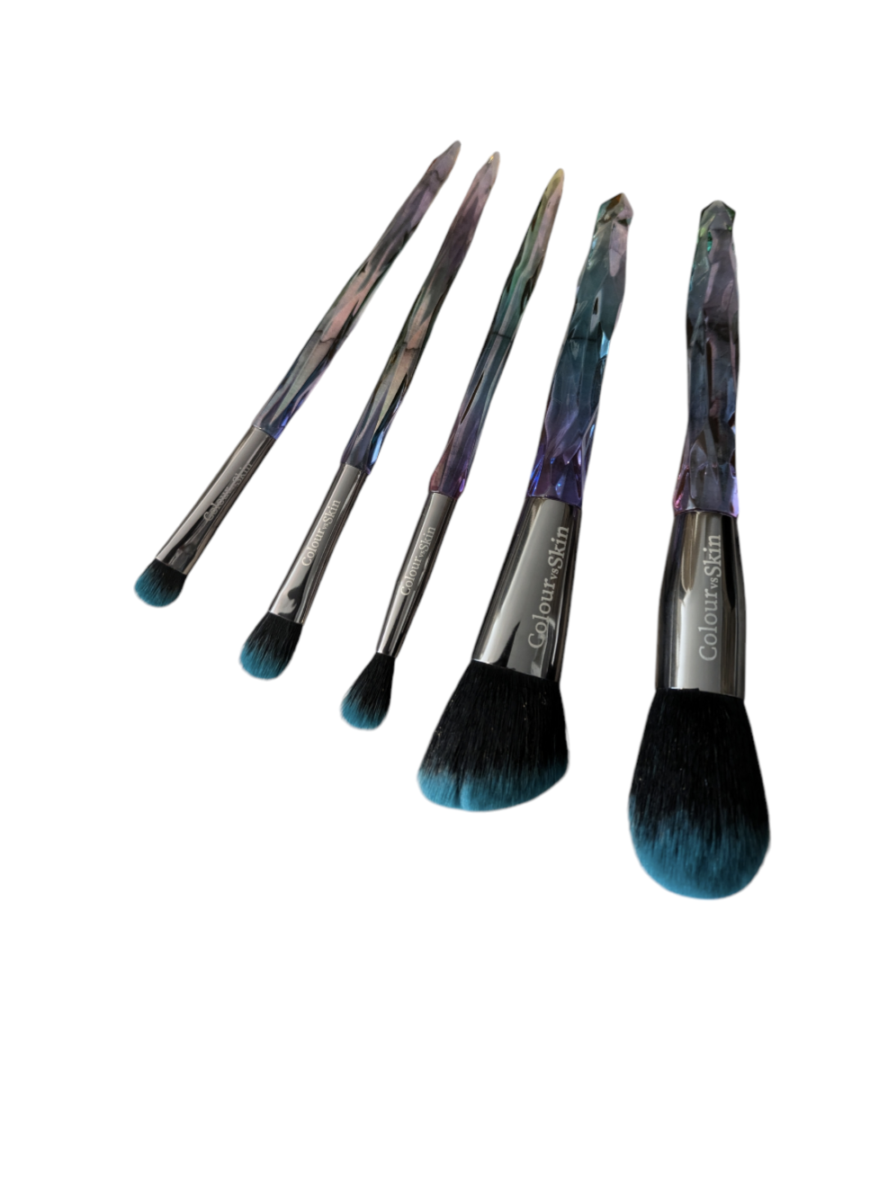 5 Piece Crystal look-multi makeup brush set