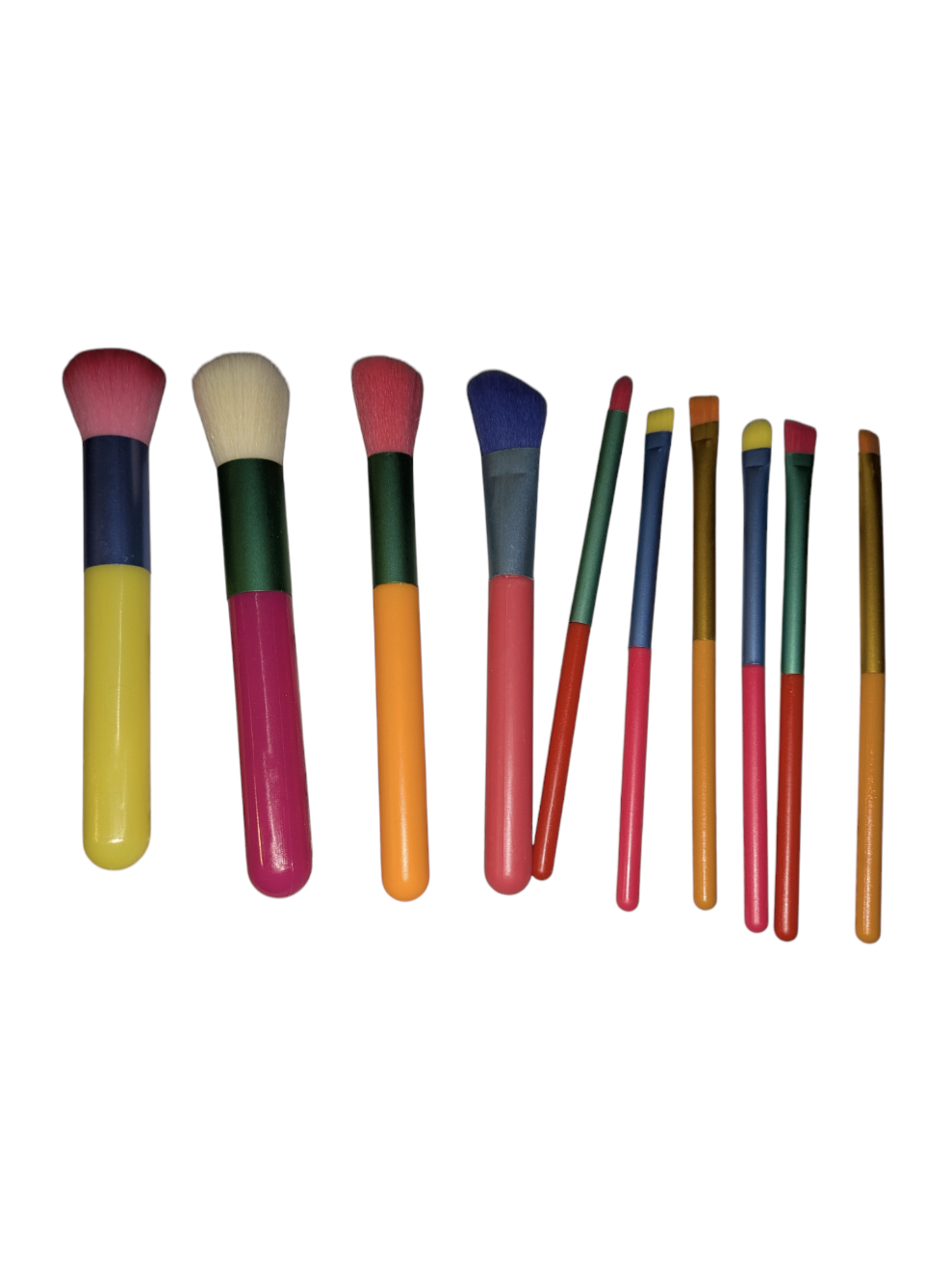 Beginners Multi Colour Makeup Brush Set