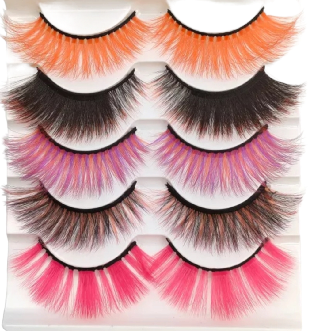 Anime Cosplay Colourful Striplashes Brink