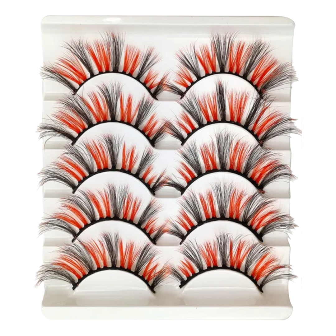 Poker Face Coloured Strip Lashes