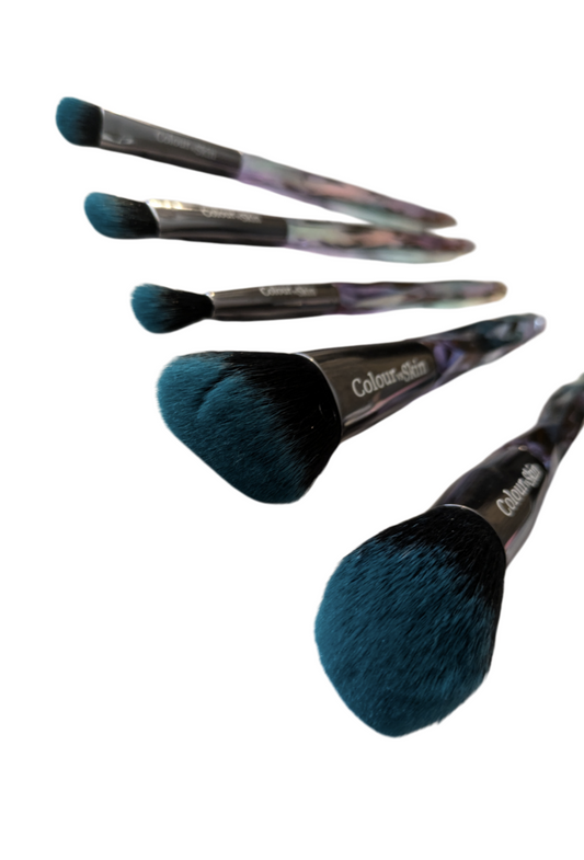 5 Piece Crystal look-multi makeup brush set