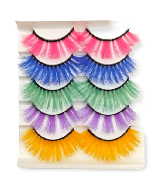 Jolly 5 Anime Cosplay Colourful Lashes