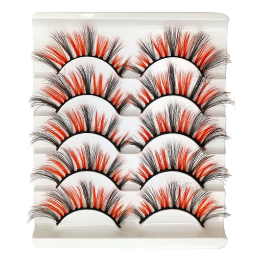 Poker Face Coloured Strip Lashes