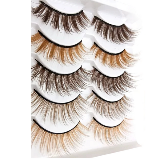 Spin Sugar Brown Strip Lashes